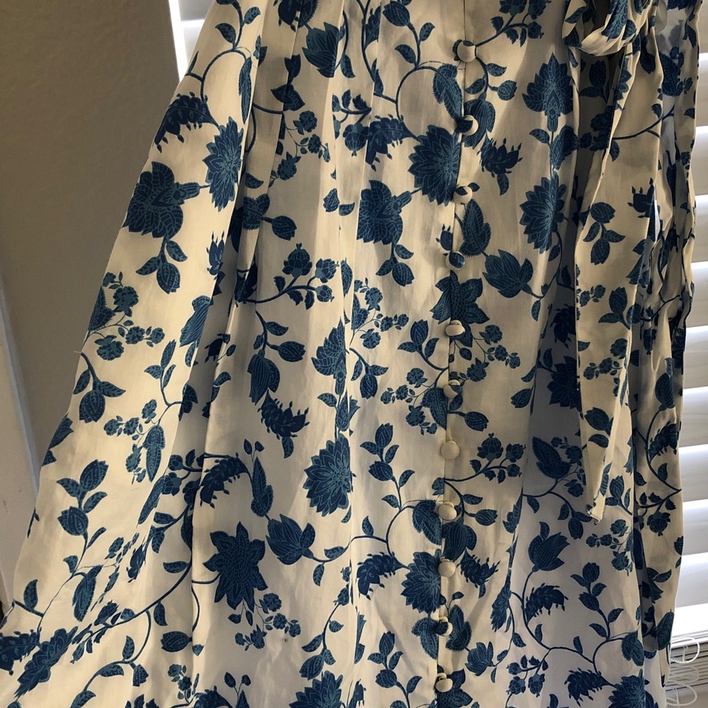 NWT Gal Meets Glam Blue Floral Olivia Dress $168 - Picture 9 of 10